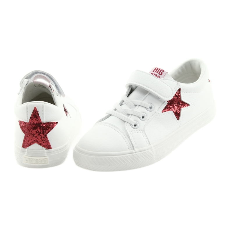 Big Star Velcro lenkkarit star 374102 valkoinen punainen 4