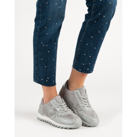 Urheilujalkineet kristalleilla harmaa 1