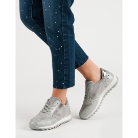 Urheilujalkineet kristalleilla harmaa 2