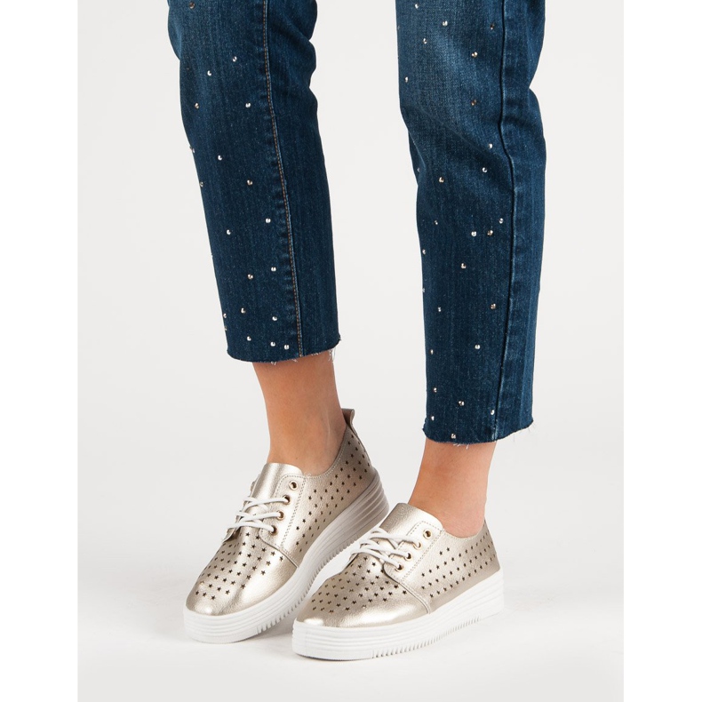 Kultaiset avoimet lenkkarit kultainen 1