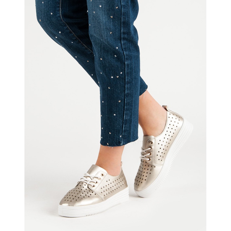 Kultaiset avoimet lenkkarit kultainen 2