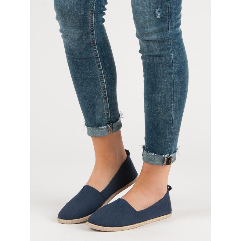 Navy Blue Slip On Tennarit sininen laivastonsininen 1
