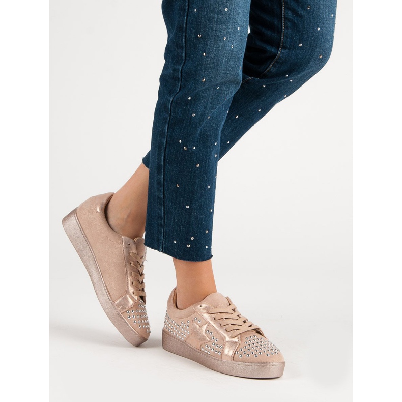 Bestelle Urheilukengät tekojalokivillä vaaleanpunainen 2