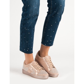 Bestelle Urheilukengät tekojalokivillä vaaleanpunainen 1