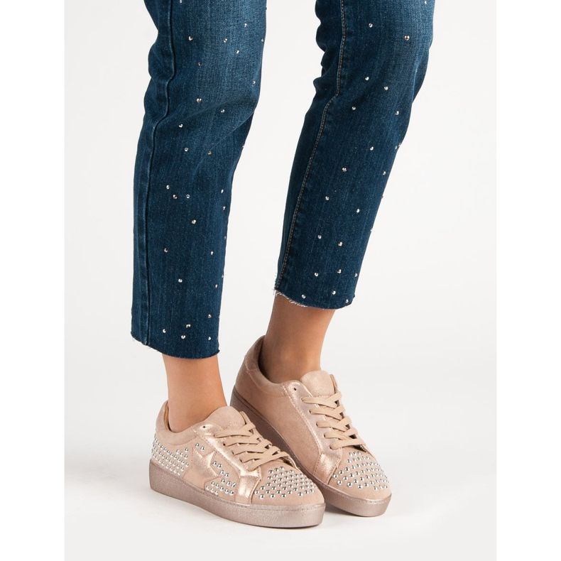 Bestelle Urheilukengät tekojalokivillä vaaleanpunainen 1