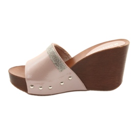 M.Daszyński Daszyński AM43 kiilatossut, joissa on kuutiometriä zirkonia vaaleanpunainen 2