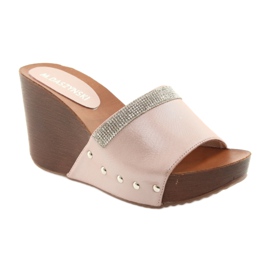 M.Daszyński Daszyński AM43 kiilatossut, joissa on kuutiometriä zirkonia vaaleanpunainen 1