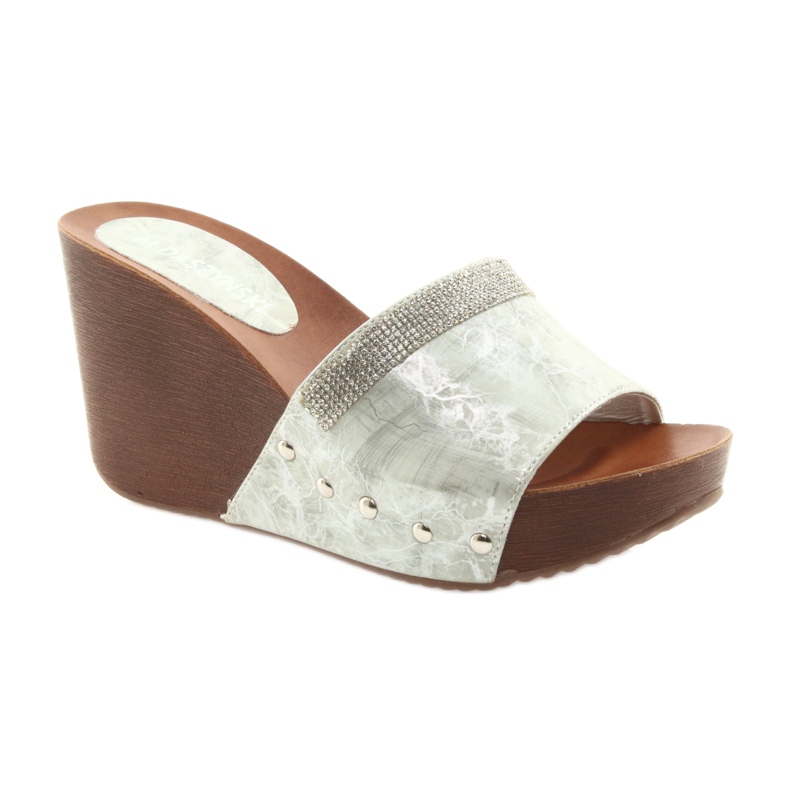 M.Daszyński Daszyński AM43 kiilatossut, joissa on kuutiometriä zirkonia harmaa 1