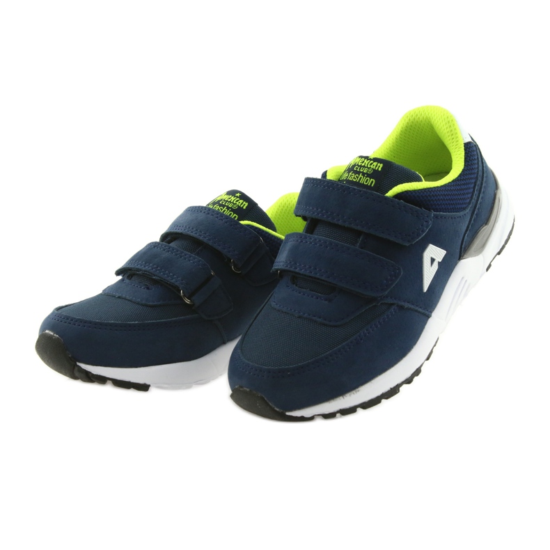 American Club BS09 tummansininen nahkapohjallinen vihreä laivastonsininen 3