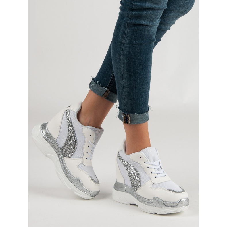 Valkoiset lenkkarit glitterillä VICES valkoinen 2