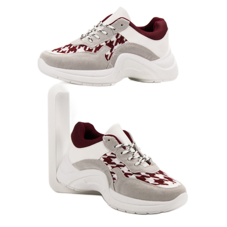 Kylie Urheilukengät, joissa kuvio harmaa punainen 2