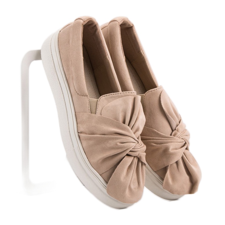 Suede Slipons VICES -jousella ruskea 2