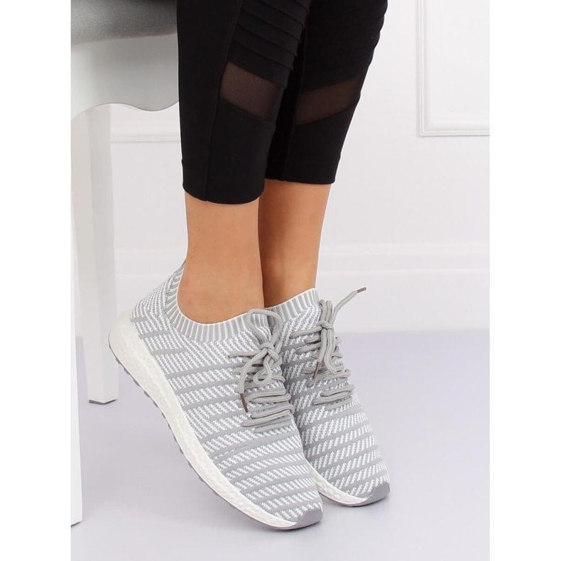 Harmaa HY2812 Vaaleanharmaa urheilukengät 1