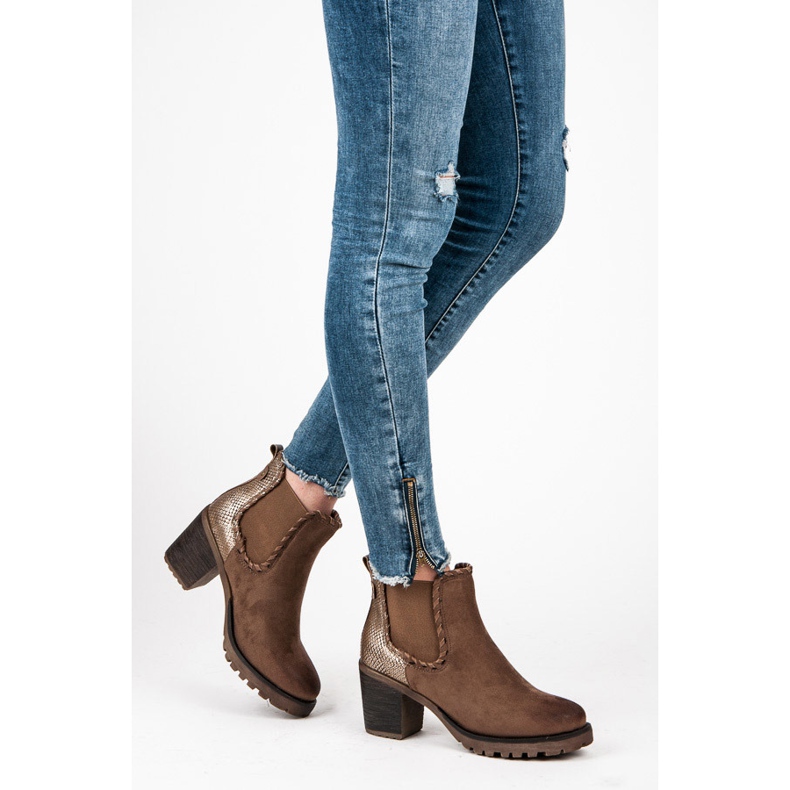 Super Me Tyylikkäät saappaat ruskea 2