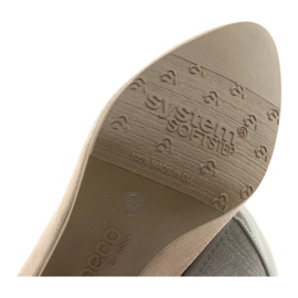 Naisten nahkapumput joustavalla pohjalla Arka 5137 beige 6