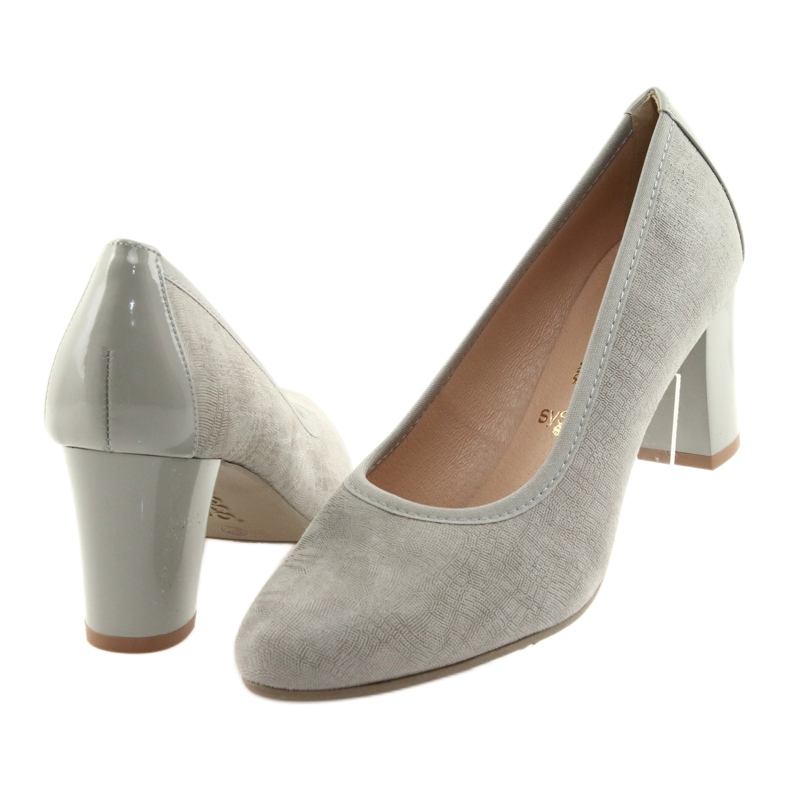 Arka Ark pumppaa naisten nahkaa joustava pohja 5137 harmaa 4