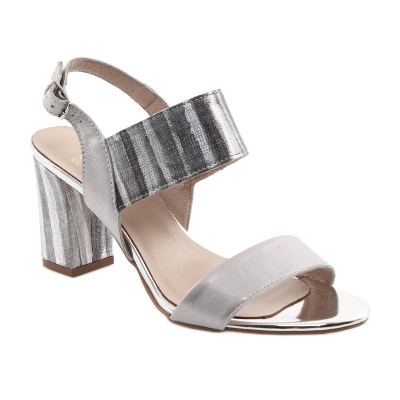 Naisten sandaalit Gamis 3390 -hopeassa harmaa 1