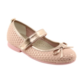 Tyttöjen ballerinat American Club GC16 keltainen vaaleanpunainen 1