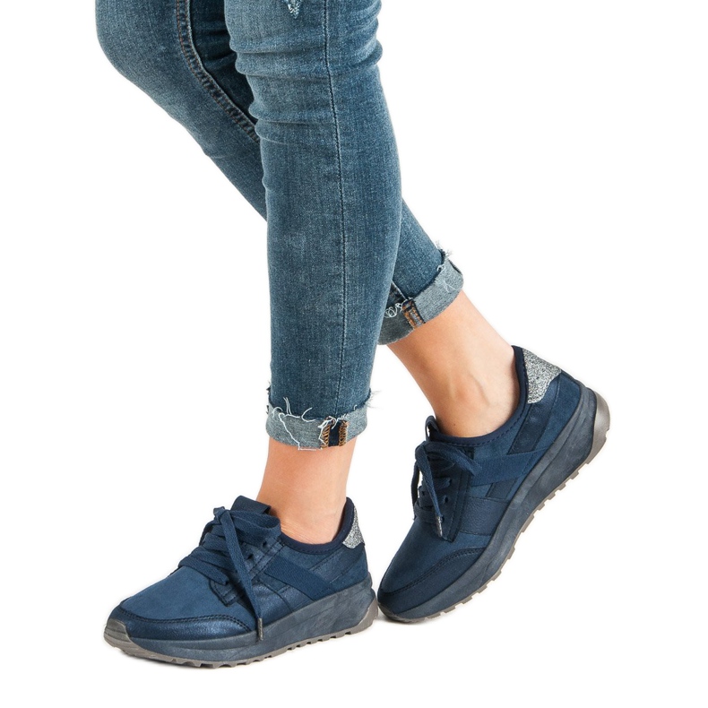 Ideal Shoes Liukastettavat urheilukengät sininen 2