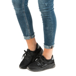 Ideal Shoes Liukastettavat urheilukengät musta 1