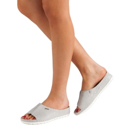 Mukavat VINCEZA -tossut harmaa 2