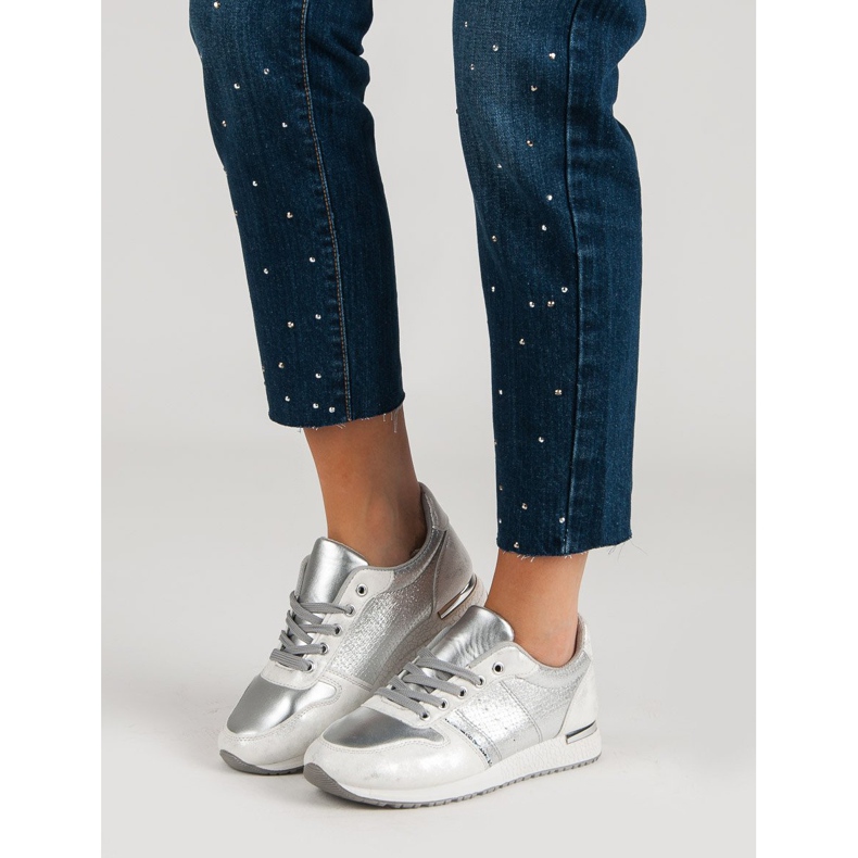 Jumex Hopeiset urheilukengät harmaa 1