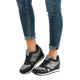 Cm Paris Mustat lenkkarit tekojalokivillä 1