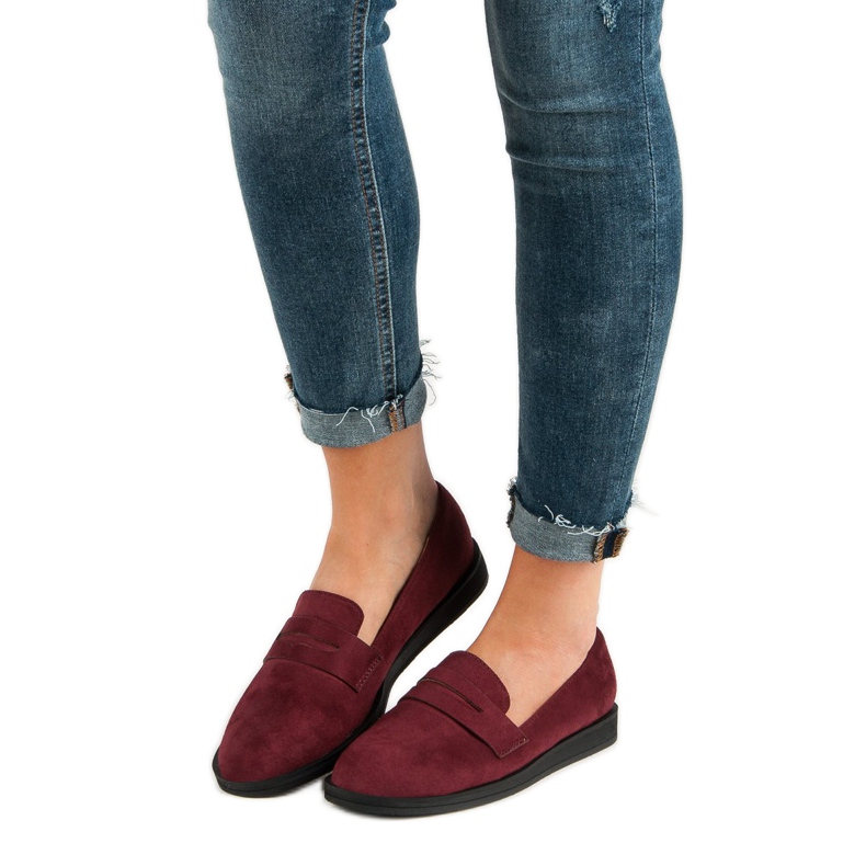 Best Shoes Burgundin rento Loaferit punainen 1