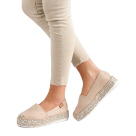 Forever Folie Beige espadrillit alustalla 2