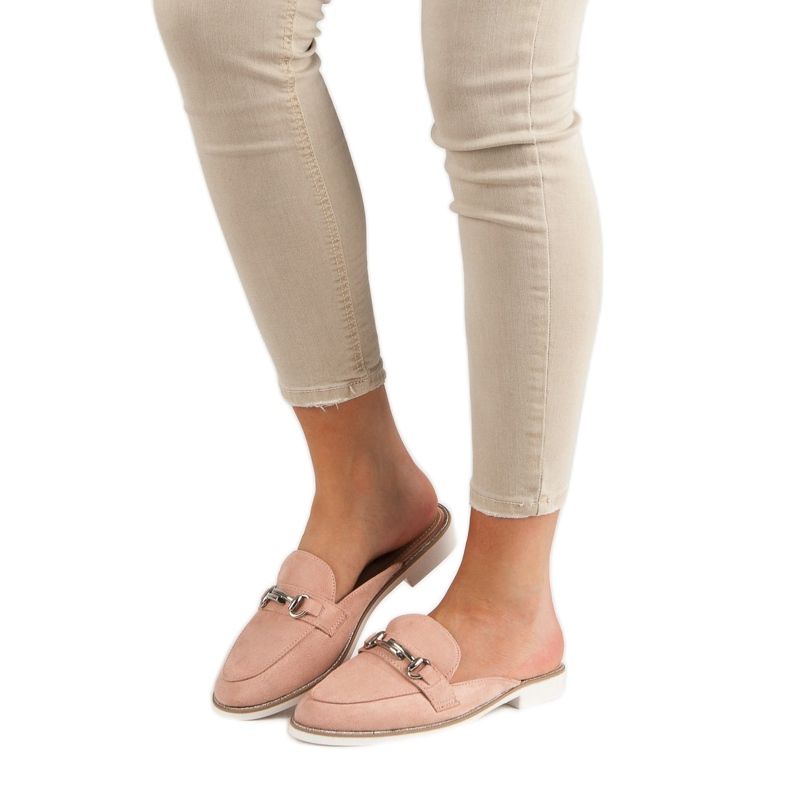 Tyylikkäät naisten tossut vaaleanpunainen 1