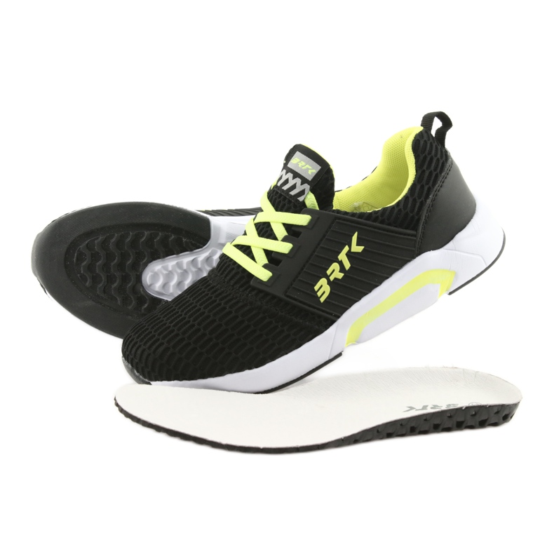 Bartek 55110 Mustat liukuvat urheilukengät keltainen 5