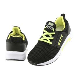 Bartek 55110 Mustat liukuvat urheilukengät keltainen 4