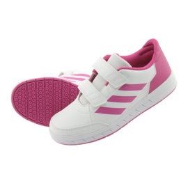 Adidas AltaSport CF K Jr D96828 kengät valkoinen vaaleanpunainen 5