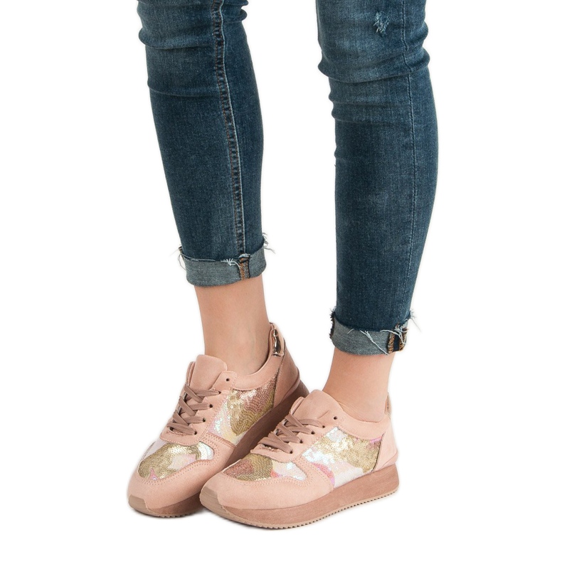 Seastar Urheilujalkineet paljeteilla vaaleanpunainen 2