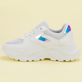 Valkoiset lenkkarit, joissa on holoefekti valkoinen 1