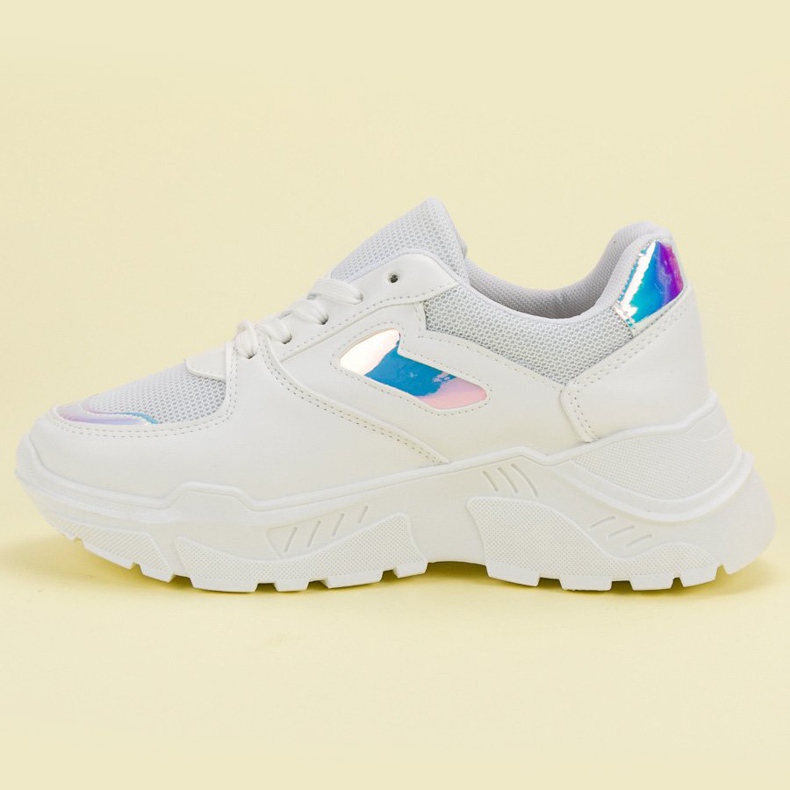 Valkoiset lenkkarit, joissa on holoefekti valkoinen 1