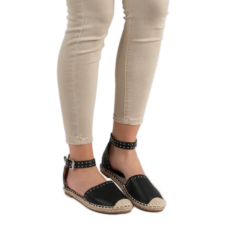 Best Shoes Espadrillit suihkulla musta 2