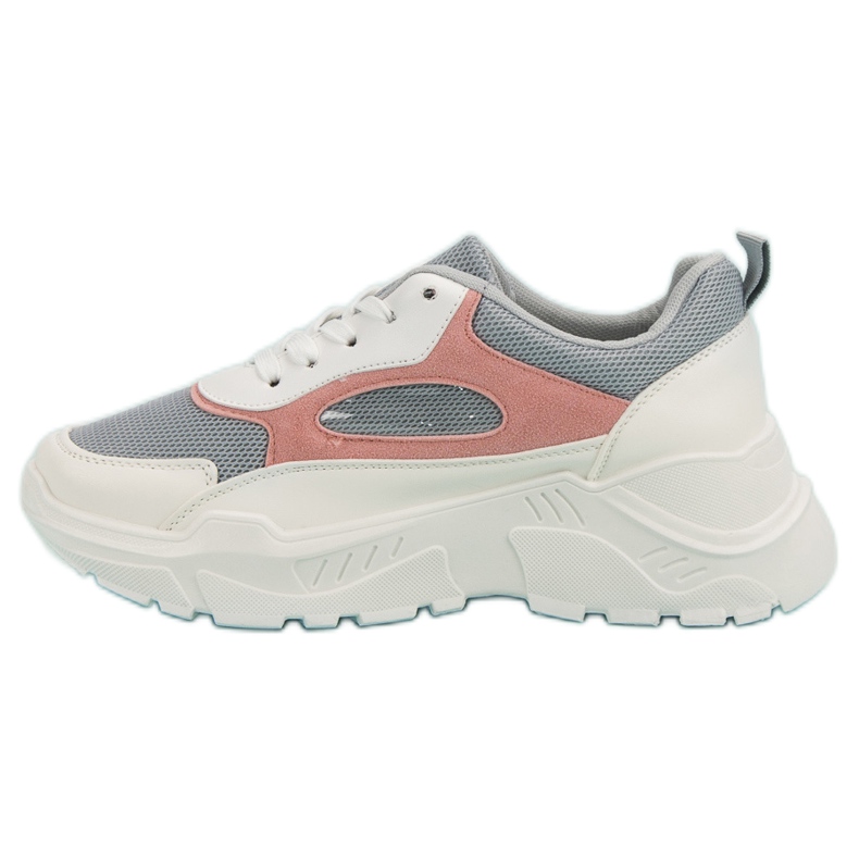 Tennarit alustalla valkoinen harmaa vaaleanpunainen 1