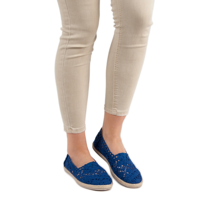 Sweet Shoes Siniset pitsi -espadrillit sininen 2