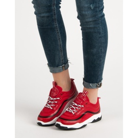 Tekstiiliset urheilukengät punainen 2