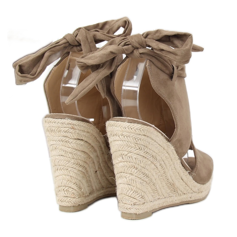 Vihreät espadrillit kiilassa LM-023 Vihreä monivärinen 1