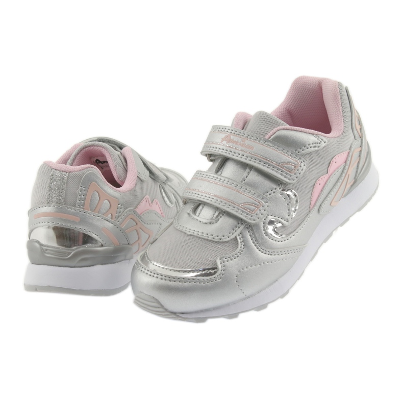 Urheilu Velcro American Club ES18 sebrne harmaa 4