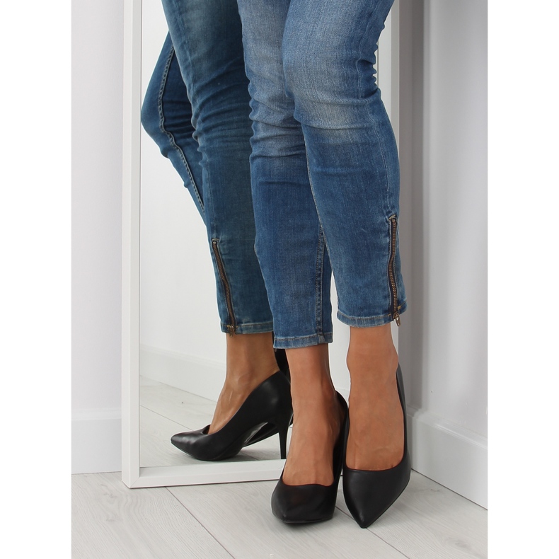 Matta musta NF-08p Black II-GAT naisten pumput 1