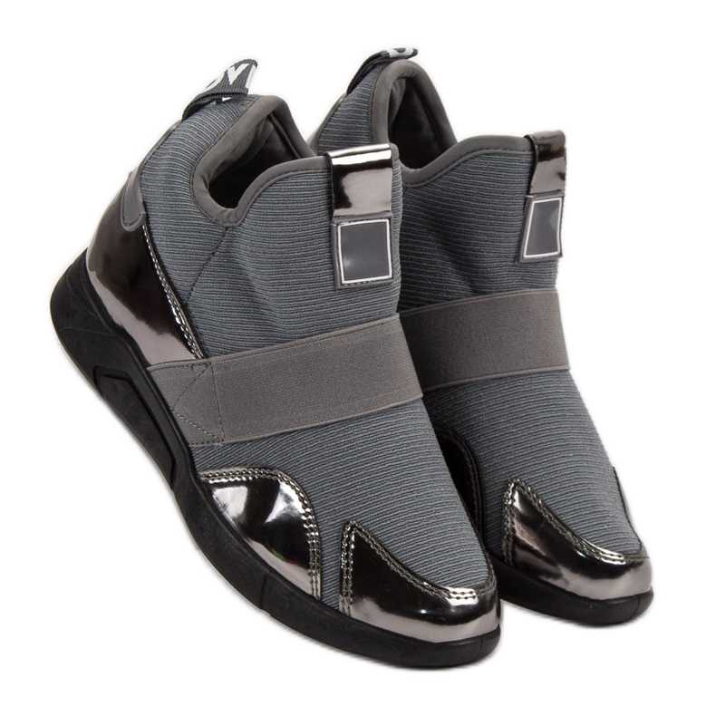 Wedge Slip-On lenkkarit harmaa 1