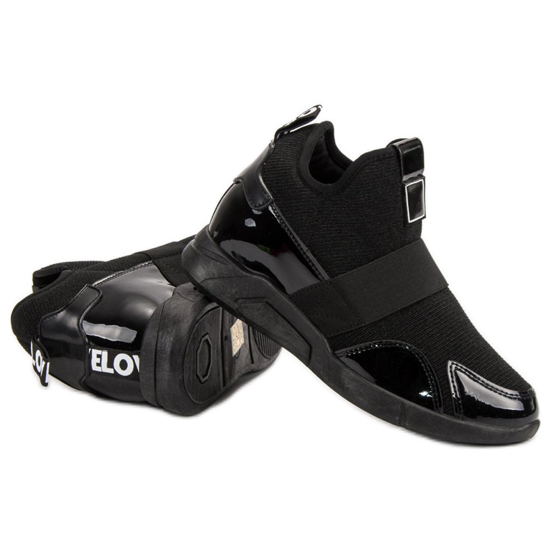 Wedge Slip-On lenkkarit musta 1