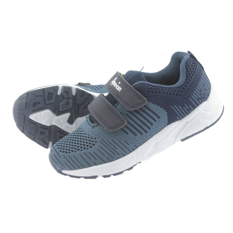 American Club Amerikkalaiset CA05 tummansiniset velcro -urheilukengät laivastonsininen 5