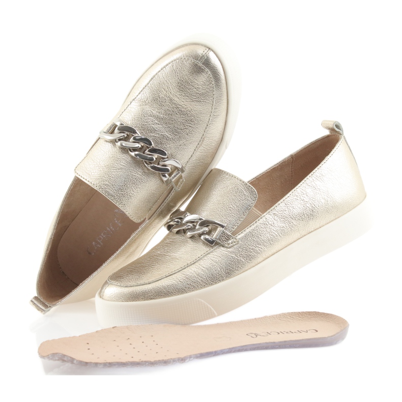 Golden Slip On Caprice 24200 -ketjulla kultainen 5