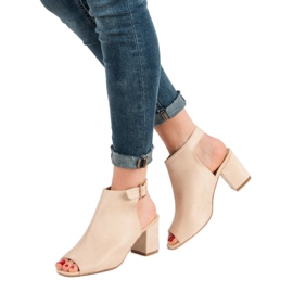 Super Mode Rakennetut sandaalit baarissa ruskea 2