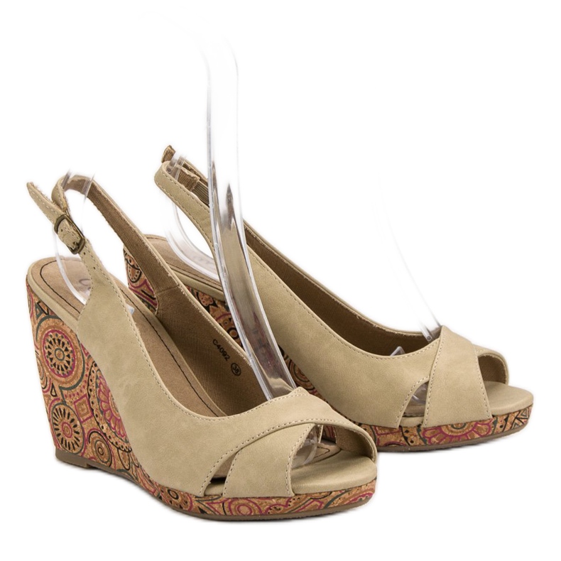 Corina Muodikkaat Ethno -sandaalit ruskea 2