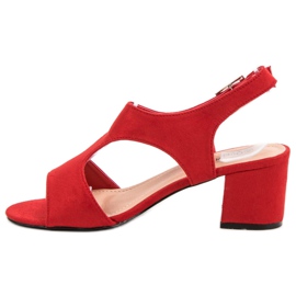Queen Vivi Mokkanahkaiset sandaalit punainen 5